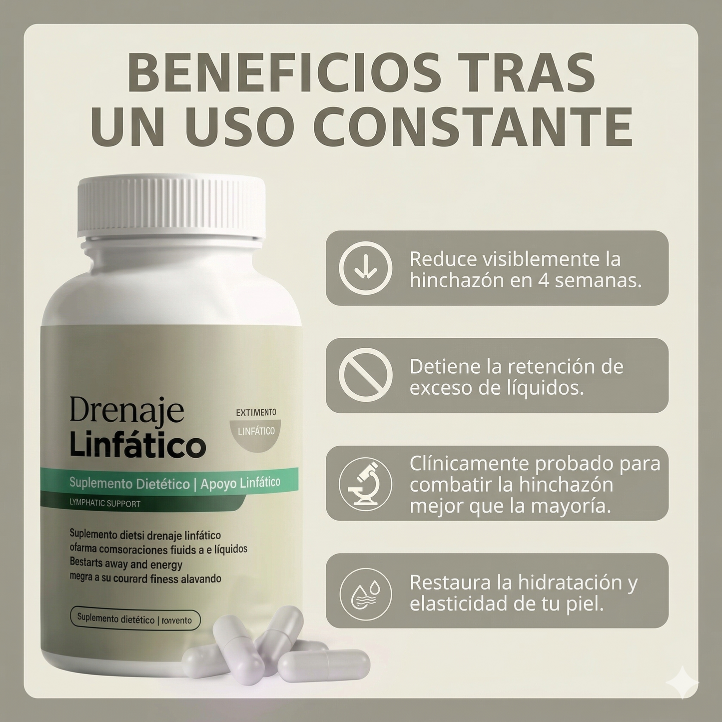 CÁPSULAS DE DRENAJE LINFÁTICO